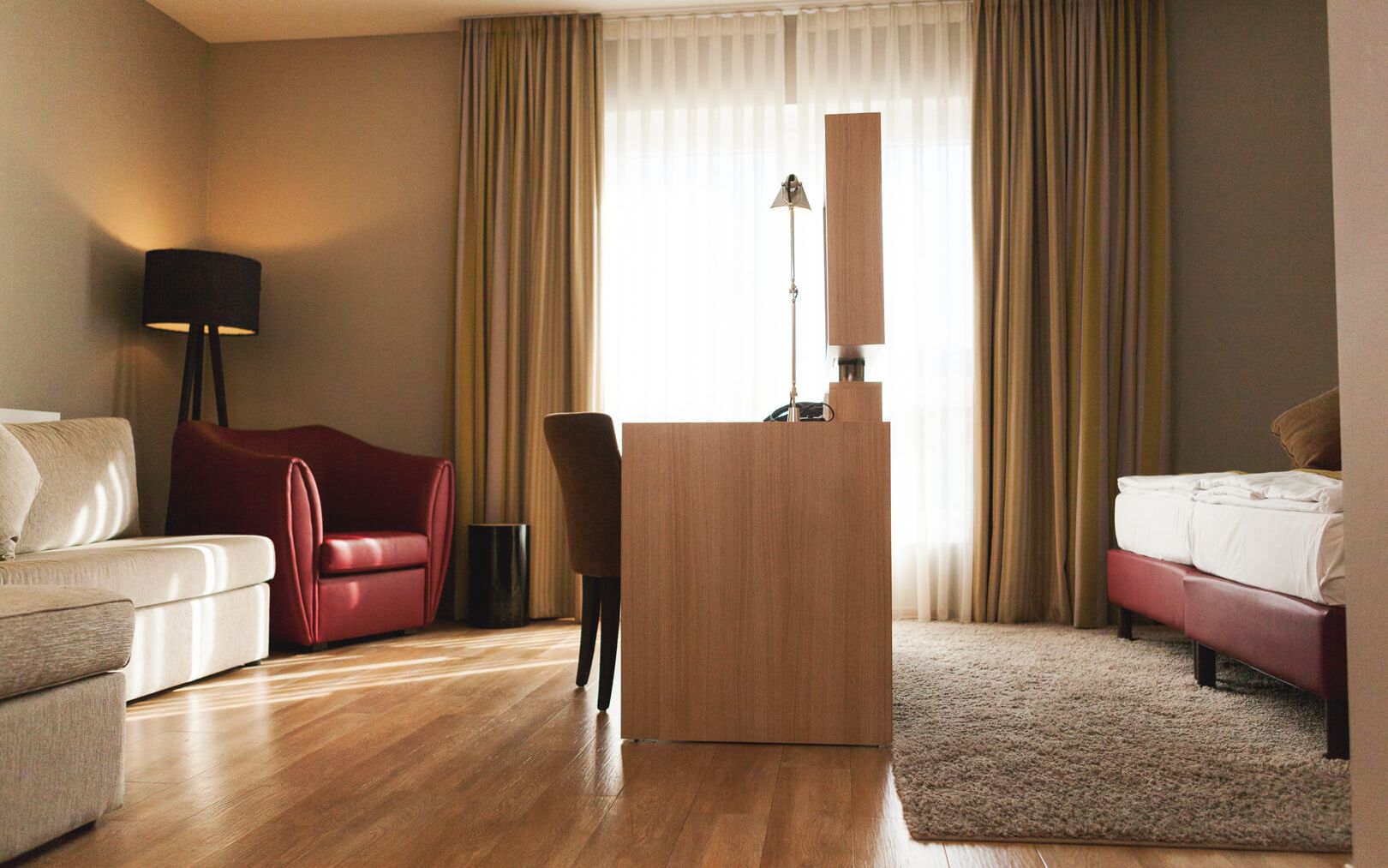View of the hotel room in category Auslese at the Weinhotel Kaisergarten in Alzey